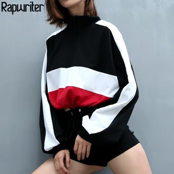 Rapwriter Contrast Color Minimalist Ring Zipper Front Cut And Sew Turtleneck Raglan Sleeve Sweatshirt Women Spring Pullovers
Rapwriter Contrast Color Minimalist Ring Zipper Front Cut And Sew Turtleneck Raglan Sleeve Sweatshirt Women Spring Pullovers