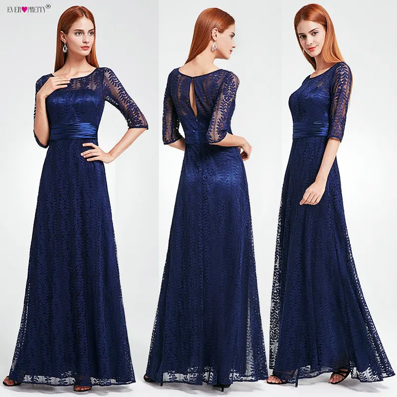 Women's Half Sleeve Long Mother of the Bride Dresses Ever Pretty EP08878 Grey Lace Floor-Length Mother of the Bride Dresses
Women's Half Sleeve Long Mother of the Bride Dresses Ever Pretty EP08878 Grey Lace Floor-Length Mother of the Bride Dresses
