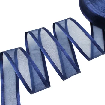 1'' (25mm) Deep Blue Broadside Organza Ribbon wholesale gift wrapping decoration ribbons 
1'' (25mm) Deep Blue Broadside Organza Ribbon wholesale gift wrapping decoration ribbons