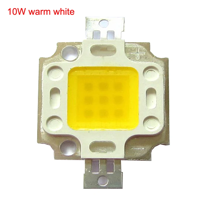 

1pcs High Power 10W 30mil 9~10V 900mA Natural Cool Warm White 3000K 4500k 6000k Cold White SMD LED Bulb Lamp Chip Parts