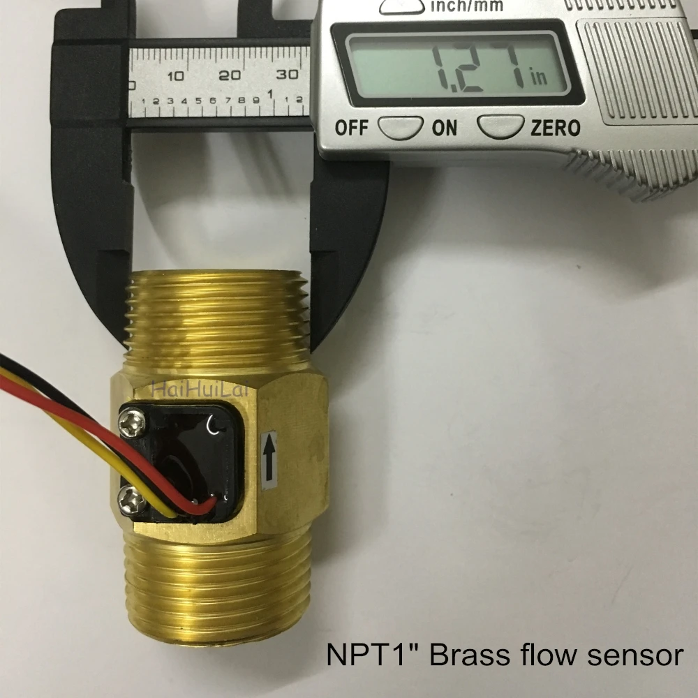 NPT 1" Tapered pipe or BSP1" thread Brass Hall effect Turbine flow sensor meter switch
NPT 1" Tapered pipe or BSP1" thread Brass Hall effect Turbine flow sensor meter switch