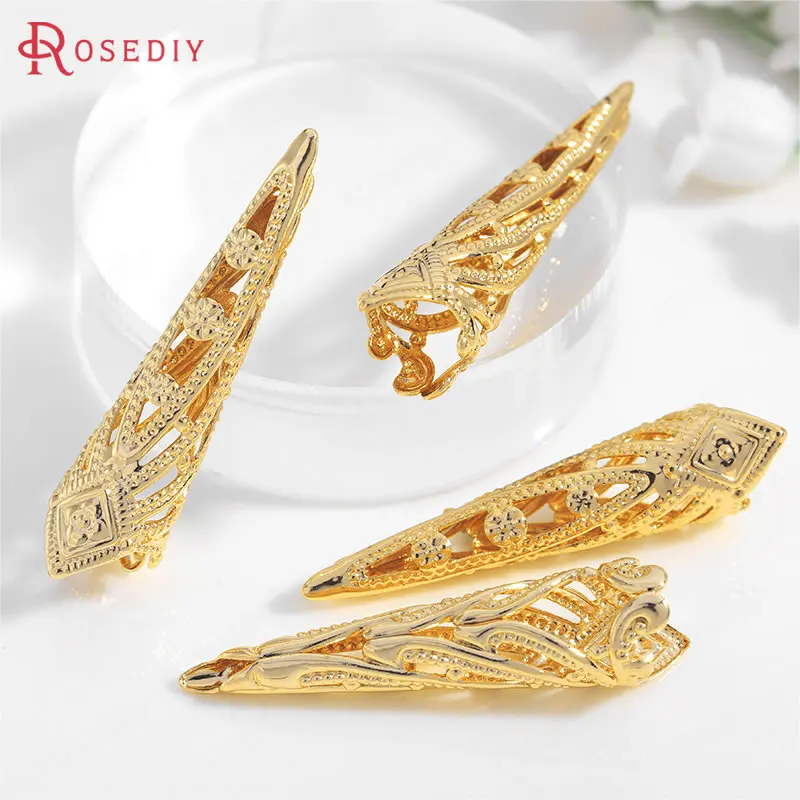 (35665)10PCS 9x35.5MM Hole 2MM 24K Gold Color Brass Long Beads Caps Tassel Caps High Quality Diy Jewelry Findings Accessories
(35665)10PCS 9x35.5MM Hole 2MM 24K Gold Color Brass Long Beads Caps Tassel Caps High Quality Diy Jewelry Findings Accessories