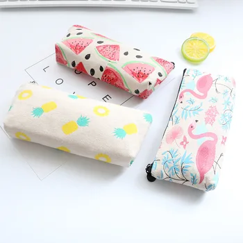 Fresh Summer Style Watermelon pineapple Flamingos Canvas Pen Pencil Bag Storage Bag Student Stationery Kids Gift
Fresh Summer Style Watermelon pineapple Flamingos Canvas Pen Pencil Bag Storage Bag Student Stationery Kids Gift