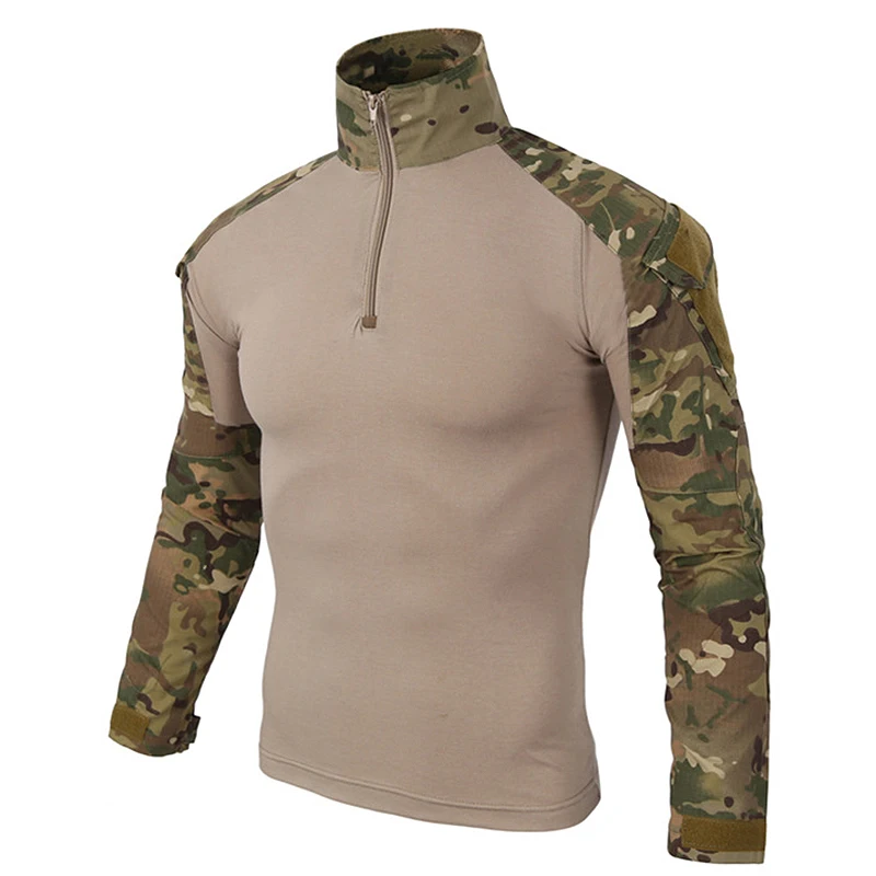 Military Style Army Combat T-Shirt Uniform Tactical Turn-down Collar T-Shirt Camouflage Hunting Clothes Men Tactical T-Shirts
Military Style Army Combat T-Shirt Uniform Tactical Turn-down Collar T-Shirt Camouflage Hunting Clothes Men Tactical T-Shirts