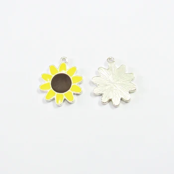 New Design ! 21mm 30pcs/bag Full Enamel Sunflower Small Charms For Summer Jewelry
New Design ! 21mm 30pcs/bag Full Enamel Sunflower Small Charms For Summer Jewelry