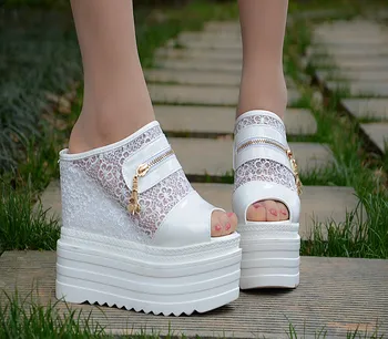 Inside Height 12cm Muffin Bottom Women Shoes New Slope With Thick Platform Waterproof Platform Super High Heel Casual Slippers
Inside Height 12cm Muffin Bottom Women Shoes New Slope With Thick Platform Waterproof Platform Super High Heel Casual Slippers