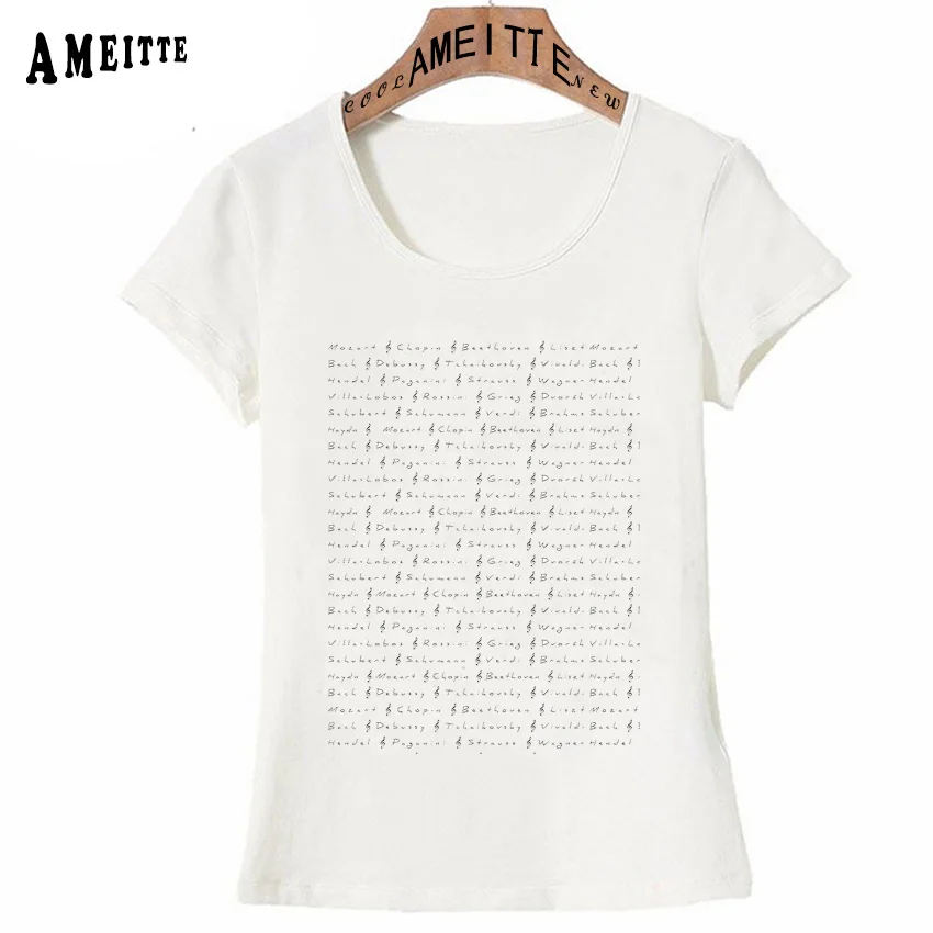 Classical Music Composers pattern Print T-Shirt Summer Women T-Shirt Musical Note Art Design Casual Tops Cute Girl Street Tees
Classical Music Composers pattern Print T-Shirt Summer Women T-Shirt Musical Note Art Design Casual Tops Cute Girl Street Tees