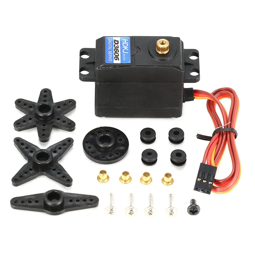 D3615 Digital Metal Gear Servo 4.8-7.4V 15kg 6Kkg 0.16/0.14 Sec/60 Degree for DIY RC Car Boat Robot Plane Helicopter Model Parts
D3615 Digital Metal Gear Servo 4.8-7.4V 15kg 6Kkg 0.16/0.14 Sec/60 Degree for DIY RC Car Boat Robot Plane Helicopter Model Parts