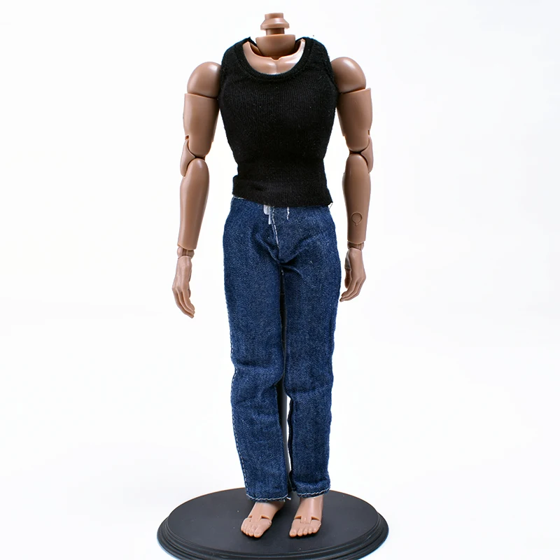 1:6 Scale Narrow Shoulder Male Body B001+Washing Effect Jeans+MC TOYS 1/6 MCF008 Black Vest Fit 12 Inch HT Toys TTM18 TTM19 Body 
1:6 Scale Narrow Shoulder Male Body B001+Washing Effect Jeans+MC TOYS 1/6 MCF008 Black Vest Fit 12 Inch HT Toys TTM18 TTM19 Body