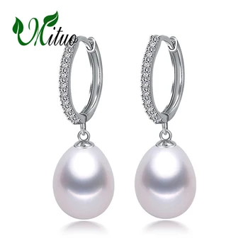 MITUO New 925 sterling silver Drop Earrings Fine Jewelry Real Natural Freshwater Pearl Earrings For Women
MITUO New 925 sterling silver Drop Earrings Fine Jewelry Real Natural Freshwater Pearl Earrings For Women