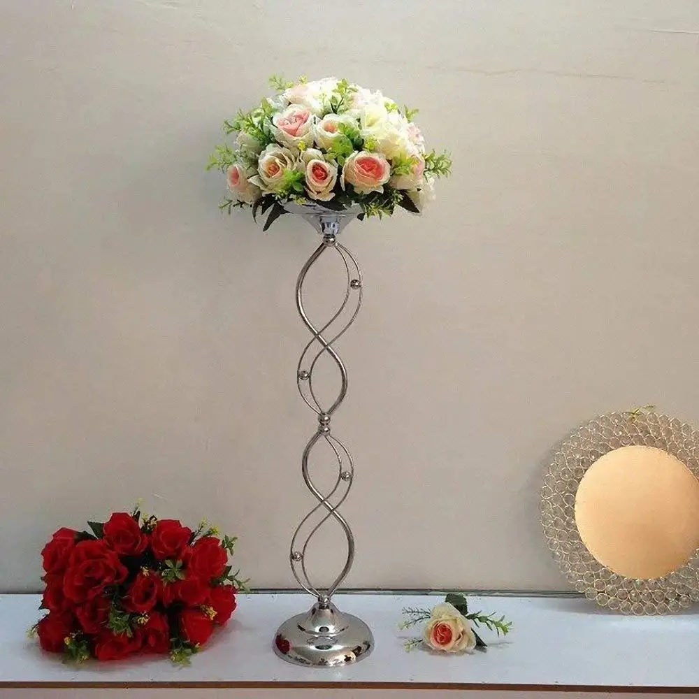 Silver Metal Wedding Flower Decoration Centerpiece Vase Tall Flower Stand Decorative Candle Holder 26.4 Inches Tall
Silver Metal Wedding Flower Decoration Centerpiece Vase Tall Flower Stand Decorative Candle Holder 26.4 Inches Tall