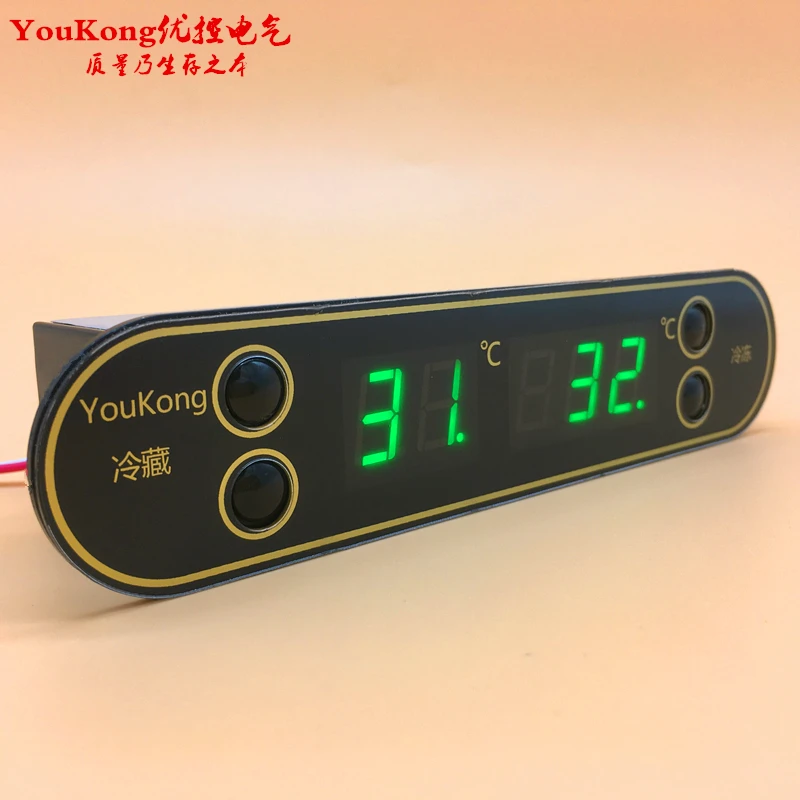Digital LED Thermometer Dual Temperature Controller AC220V 10A 30A Thermostat Freezer Control Microcomputer Probe with Alarm
Digital LED Thermometer Dual Temperature Controller AC220V 10A 30A Thermostat Freezer Control Microcomputer Probe with Alarm