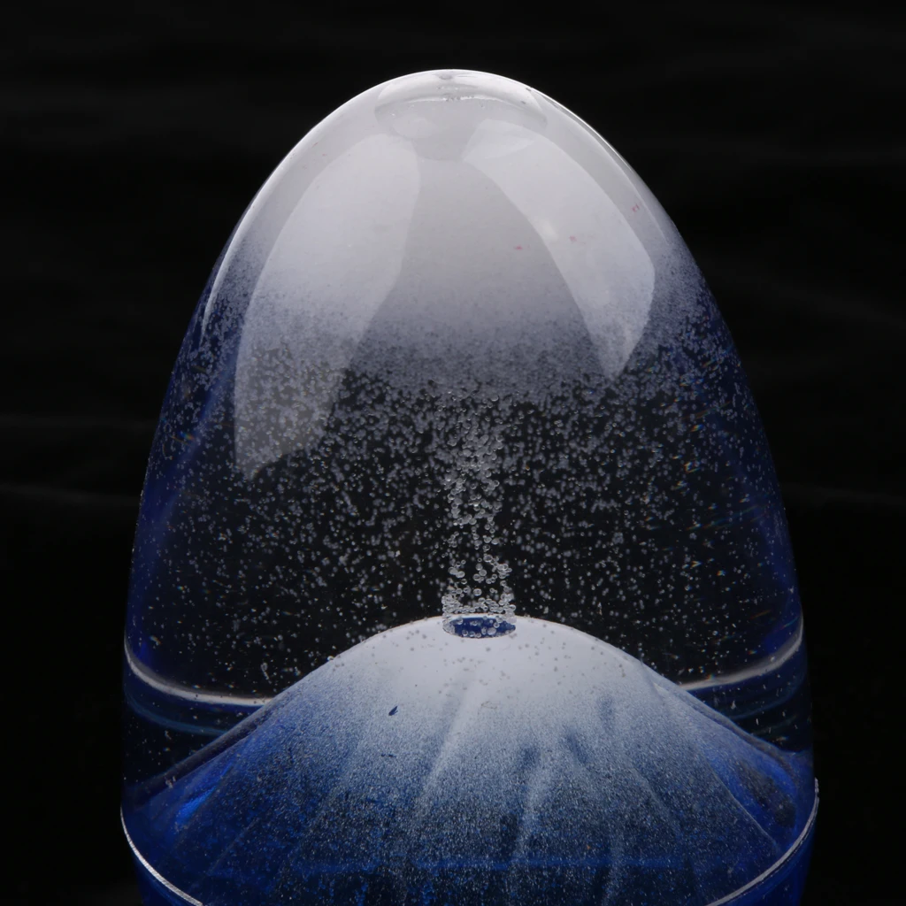 MagiDeal 2-set Volcano Eruption Egg Liquid Sandglass Hourglass Gadget Timer - 5min Shelf Display Home Decor Clock
