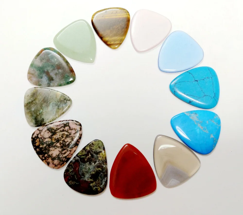 Wholesale Mixed 5pcs Natural Stone Guitar Picks Finger Picks ,Stones Pendant Guitar Pick Stones Bead 25*30*2.8mm
Wholesale Mixed 5pcs Natural Stone Guitar Picks Finger Picks ,Stones Pendant Guitar Pick Stones Bead 25*30*2.8mm