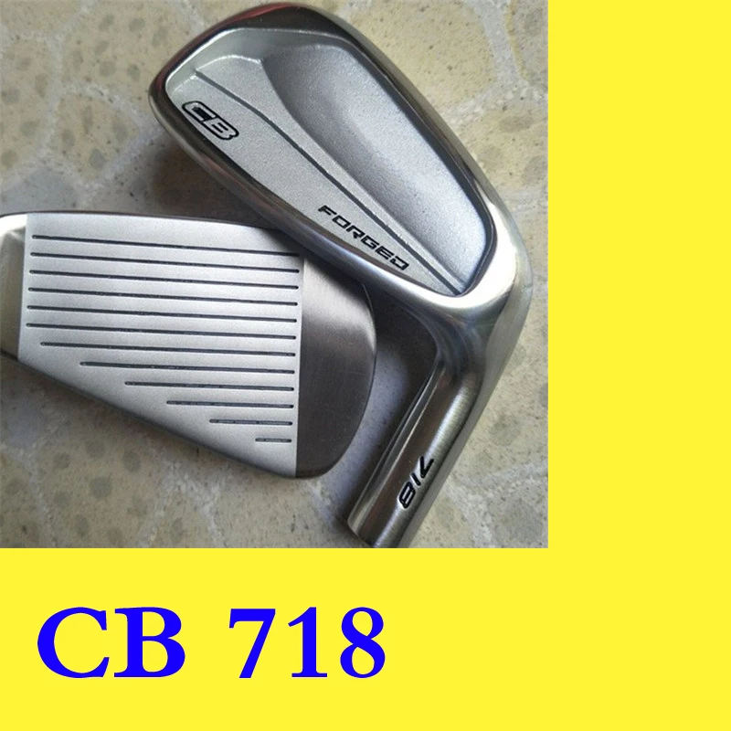 

CB 718 CB Forged Golf Iron Golf Clubs 3-9.P 8pcs Black Steel Graphite shaft Driver Fairway woods Hybrid Wedge Rescue Putter