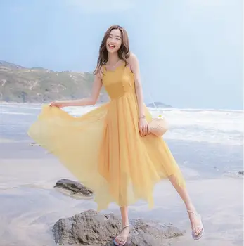 2019 summer new women's slim sling Sweet Mesh Streetwear seaside holiday dress Party Beach Dresses
2019 summer new women's slim sling Sweet Mesh Streetwear seaside holiday dress Party Beach Dresses