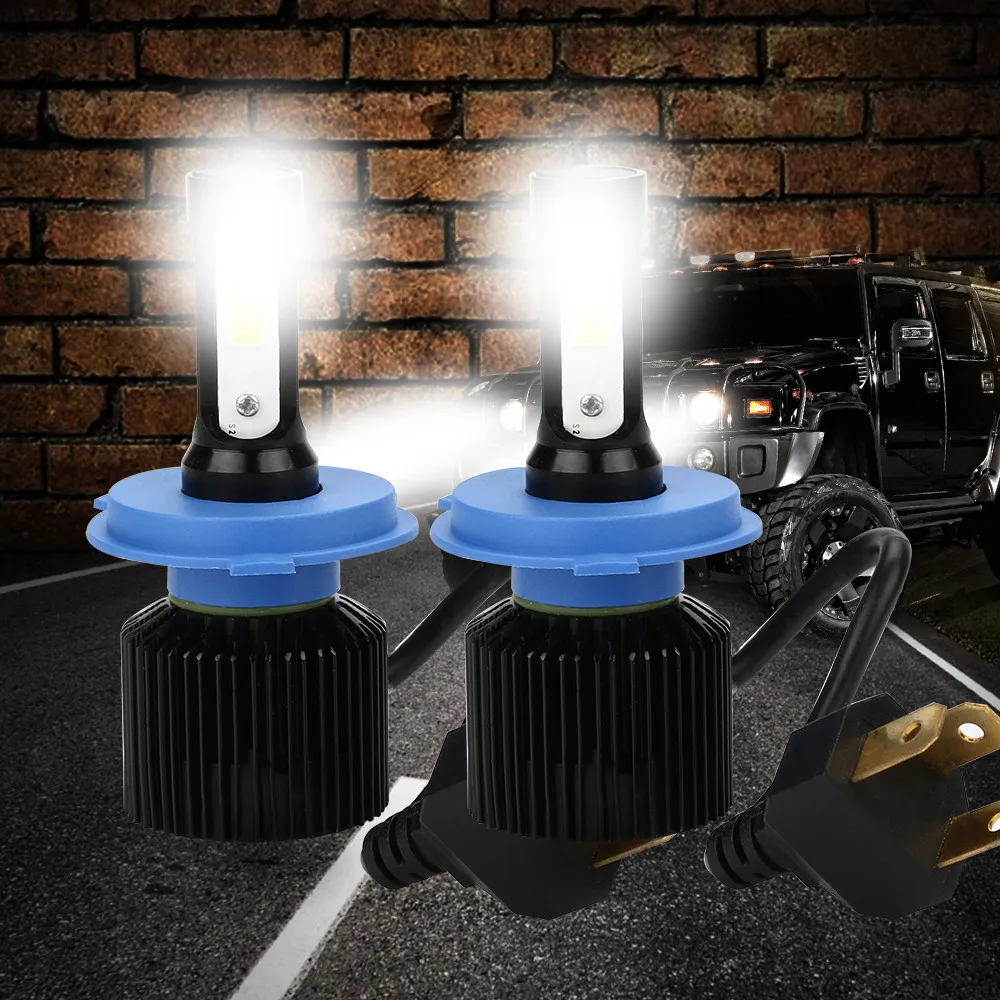 Auto Car Headlights LED Headlight Bulbs All-in-One Conversion Kit - (H4) -12,000Lm 6500K White Head Lamp Fog Lights LED light
Auto Car Headlights LED Headlight Bulbs All-in-One Conversion Kit - (H4) -12,000Lm 6500K White Head Lamp Fog Lights LED light
