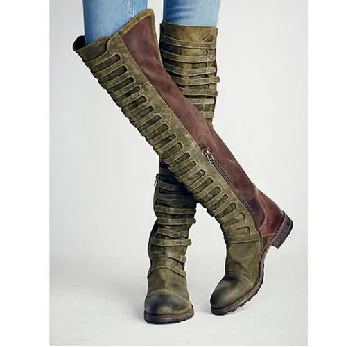 Black Forest Over The Knee Boot Gorgeous Distressed Suede Leather Chaussures Hiver Femme Over-The-Knee Caged Straps Thigh Boots
Black Forest Over The Knee Boot Gorgeous Distressed Suede Leather Chaussures Hiver Femme Over-The-Knee Caged Straps Thigh Boots