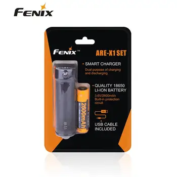Fenix ARE-X1 Charing Kit Smart Battery Charger 5V USB Output Intelligent Battery charger with 2600mAh battery
Fenix ARE-X1 Charing Kit Smart Battery Charger 5V USB Output Intelligent Battery charger with 2600mAh battery