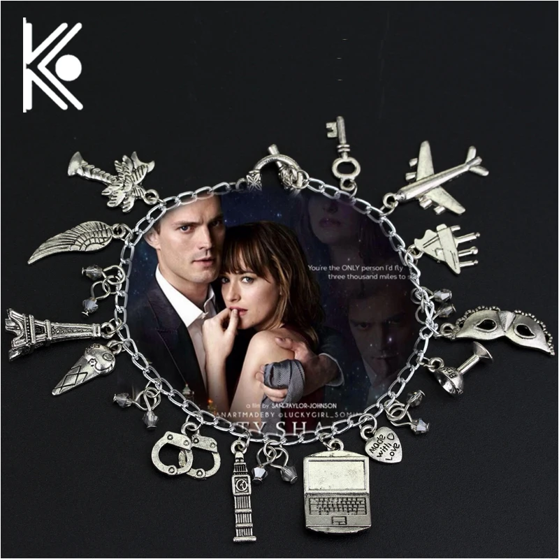 Free Shipping Movie Jewelry 50 Fifty Shades of Grey Handcuffs Hand catenary charm Bracelet Handcuffs crime jewelry
Free Shipping Movie Jewelry 50 Fifty Shades of Grey Handcuffs Hand catenary charm Bracelet Handcuffs crime jewelry