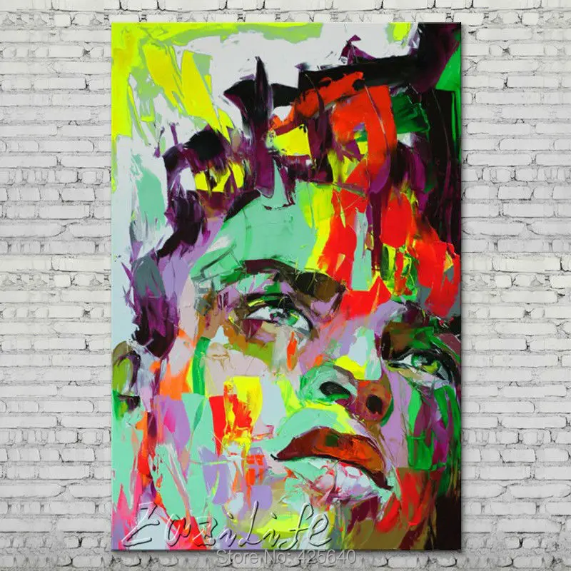 Palette knife portrait Face Oil painting Character figure canva Hand painted Francoise Nielly wall Art picture for living room34
Palette knife portrait Face Oil painting Character figure canva Hand painted Francoise Nielly wall Art picture for living room34
