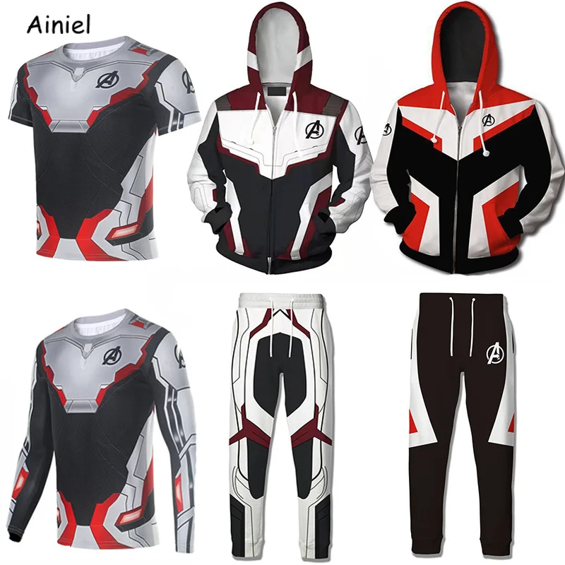 Avengers Endgame Quantum Realm Cosplay Costume Hoodie Sweatshirt Superhero Iron Spider Man Coat Jacket T-shirt Pants Men Women
Avengers Endgame Quantum Realm Cosplay Costume Hoodie Sweatshirt Superhero Iron Spider Man Coat Jacket T-shirt Pants Men Women