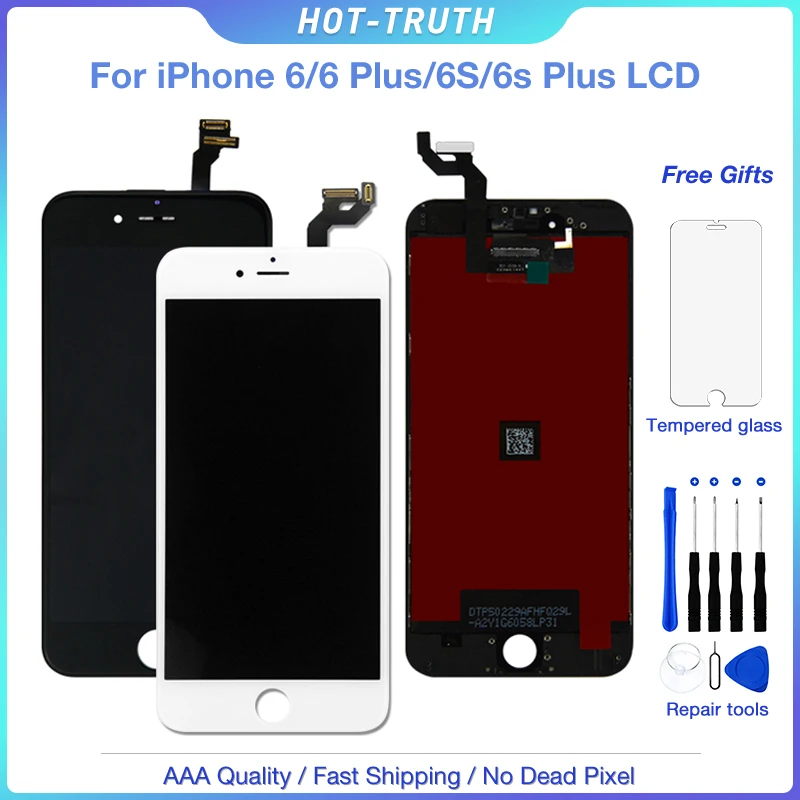 1PCS 100% Tested No Dead Pixel AAA+++ LCD Display For iPhone 6 6S Plus Digitizer Assembly 3D Touch Screen Replacement with Frame
1PCS 100% Tested No Dead Pixel AAA+++ LCD Display For iPhone 6 6S Plus Digitizer Assembly 3D Touch Screen Replacement with Frame