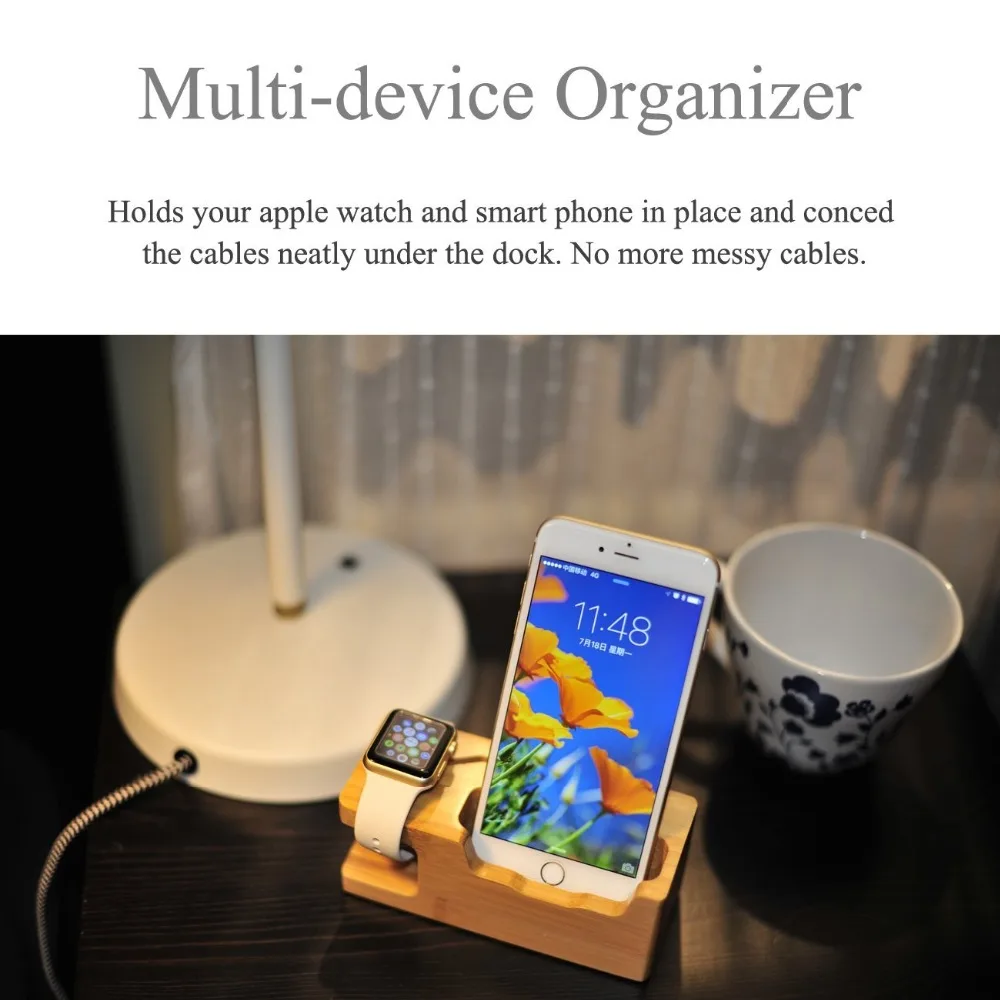 2 In 1 Stand for IPhone 7 7 Plus 6 6S Wooden Stand Charger for IPhone USB Port for Apple Watch 4 3 2 1 Charging Dock
2 In 1 Stand for IPhone 7 7 Plus 6 6S Wooden Stand Charger for IPhone USB Port for Apple Watch 4 3 2 1 Charging Dock