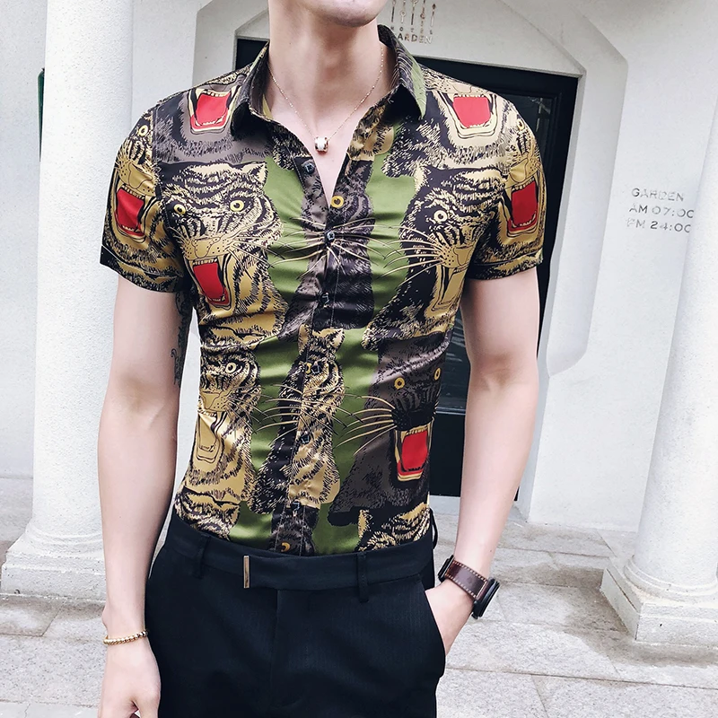 2019 New style Fashion Male summer slim fit Casual short-sleeved shirts/Men's lapel stripe business shirts S-XXXL
2019 New style Fashion Male summer slim fit Casual short-sleeved shirts/Men's lapel stripe business shirts S-XXXL