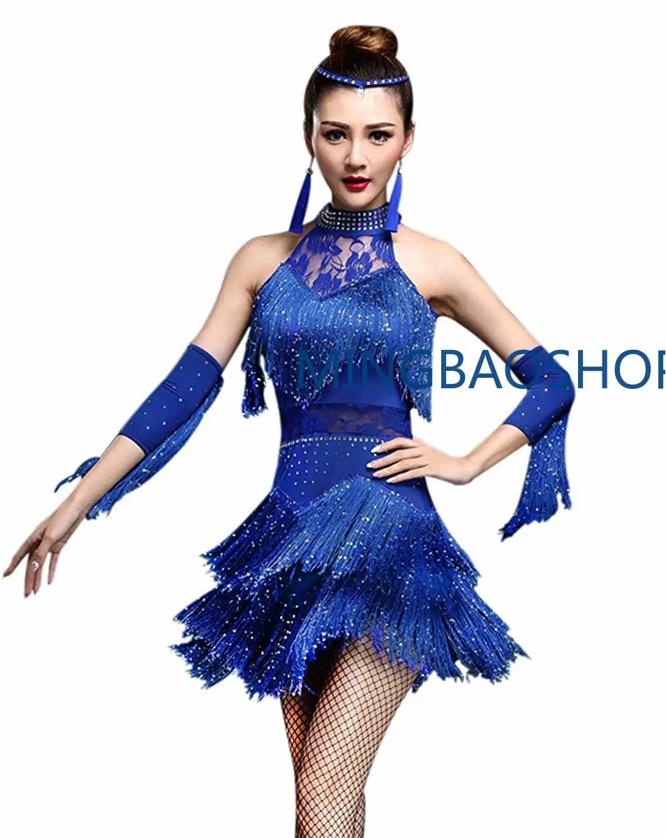 Latin Dance Competition costumes Ladies Professional Dresses Ballroom Womens adult salsa sequin fringe dancing clothes 2019
Latin Dance Competition costumes Ladies Professional Dresses Ballroom Womens adult salsa sequin fringe dancing clothes 2019