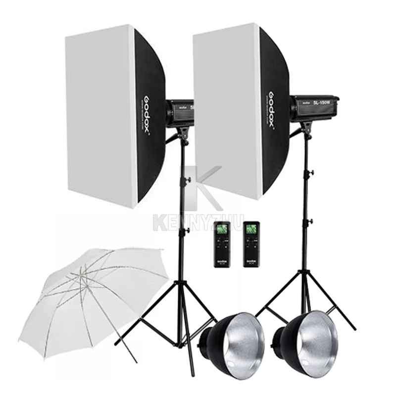 2x Godox Continuous Lighting SL-200W CRI 93+ 16 Channels 5600K White SL200W LED Video Light Kit + 70x100cm Softbox + 2.8m Stand
2x Godox Continuous Lighting SL-200W CRI 93+ 16 Channels 5600K White SL200W LED Video Light Kit + 70x100cm Softbox + 2.8m Stand