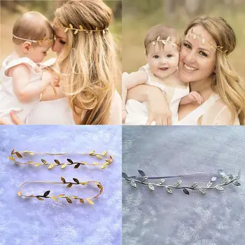 Family Mother Girls Silver Gold Flower Leaf Headband Elastic Hair Band Baby Girl Hair Accessory Fashion Mother Handwear
Family Mother Girls Silver Gold Flower Leaf Headband Elastic Hair Band Baby Girl Hair Accessory Fashion Mother Handwear