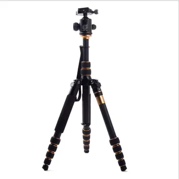 

QZSD Professional Carbon Fiber Tripod & Monopod Q666C Pro For DSLR Camera / Portable Traveling Tripod Max Load 15kg DHL Free