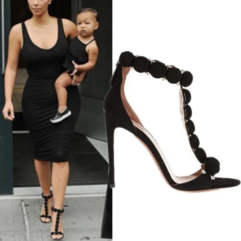 Button Embellished T Strap Sandals Sexy High Heel Pumps Sandals Summer Celebrity Street Shoes Women
Button Embellished T Strap Sandals Sexy High Heel Pumps Sandals Summer Celebrity Street Shoes Women