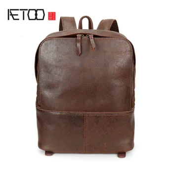 AETOO New men Genuine Leather Backpacks Vintage Style Travel Bags men laptop School Bags Backpacks Casual Backpack
AETOO New men Genuine Leather Backpacks Vintage Style Travel Bags men laptop School Bags Backpacks Casual Backpack