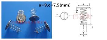 1000PCS 9*7.5mm compression spring / touch spring for household appliance PCB board 
1000PCS 9*7.5mm compression spring / touch spring for household appliance PCB board