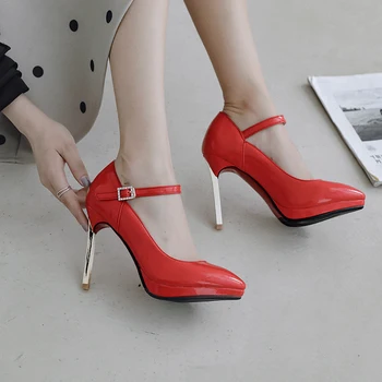 Shoes Women Hot Women Shoes Pointed Toe Pumps Patent Leather Dress 10.5cm High Heels Boat Wedding Zapatos Mujer Plus Size 34-43
Shoes Women Hot Women Shoes Pointed Toe Pumps Patent Leather Dress 10.5cm High Heels Boat Wedding Zapatos Mujer Plus Size 34-43