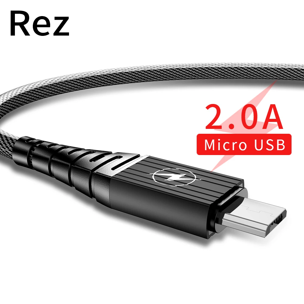 REZ Z4 Micro USB Cable for Samsung S7 Cable Xiaomi Charger Micro USB Fast Charging Data Cables for Android Mobile Phone Microusb
REZ Z4 Micro USB Cable for Samsung S7 Cable Xiaomi Charger Micro USB Fast Charging Data Cables for Android Mobile Phone Microusb