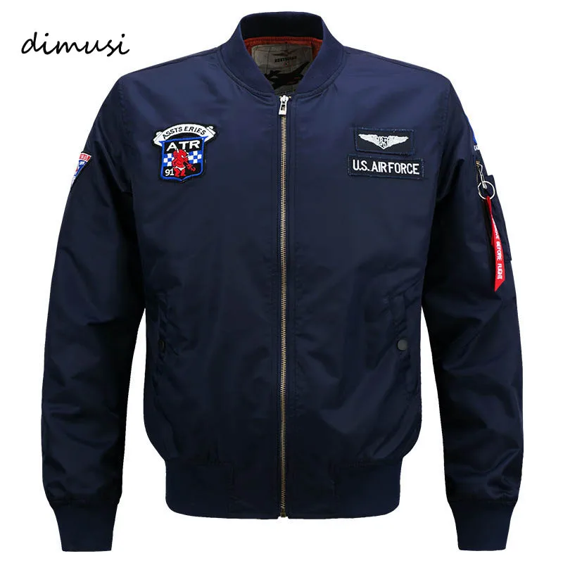 Image DIMUSI Bomber Jacket Men 2016 Ma 1 Flight Jacket Pilot Air Force Male Ma1 Army Green Military motorcycle Jackets Coats 6XL,YA591