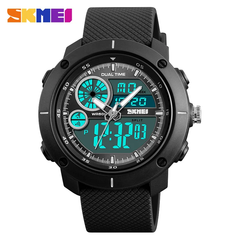 SKMEI Men Sport Watches 2 Time Waterproof Digital Wrist Watch Stopwatch Week Electronic Men's Alarm Clock Hour reloj hombre 1361
SKMEI Men Sport Watches 2 Time Waterproof Digital Wrist Watch Stopwatch Week Electronic Men's Alarm Clock Hour reloj hombre 1361