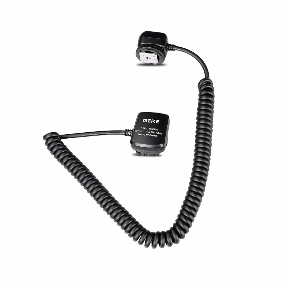 Meike MK-FA02 3M 10Ft 118 Inches TTL Off Camera MI Multi Interface Hot Shoe Flash Sync Cable Cord for Sony Camera and flash
Meike MK-FA02 3M 10Ft 118 Inches TTL Off Camera MI Multi Interface Hot Shoe Flash Sync Cable Cord for Sony Camera and flash