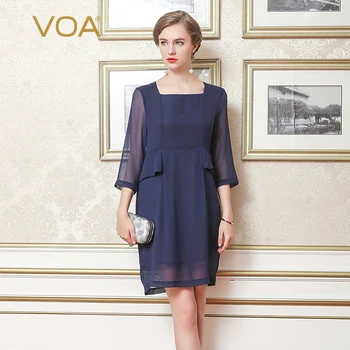 Voa Slim Office Fashion Blue Collar Sexy Comfort Chiffon Pencil Silk A0231 Dress Vestidos Woman Befree Party Summer Femme Robe
Voa Slim Office Fashion Blue Collar Sexy Comfort Chiffon Pencil Silk A0231 Dress Vestidos Woman Befree Party Summer Femme Robe