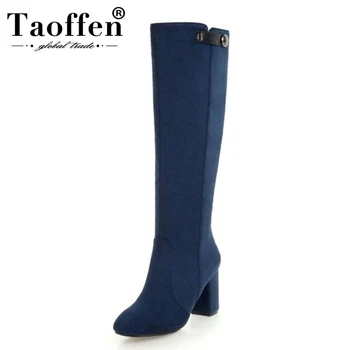 TAOFFEN Size 33-45 Women Knee Boots High Heels Fur Winter Warm Shoes Woman Thick Heels Fashion Long Boots Ladies Footwear
TAOFFEN Size 33-45 Women Knee Boots High Heels Fur Winter Warm Shoes Woman Thick Heels Fashion Long Boots Ladies Footwear