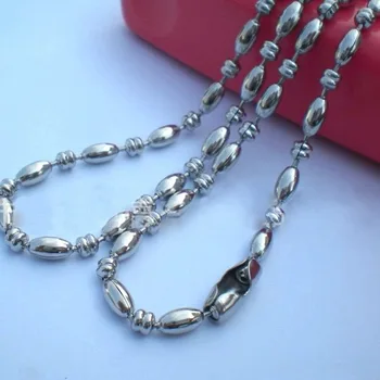 Stainless Steel Beads shape Chain Necklaces, 2.4mm Width 50cm/ 60cm (20"/ 24") Length
Stainless Steel Beads shape Chain Necklaces, 2.4mm Width 50cm/ 60cm (20"/ 24") Length