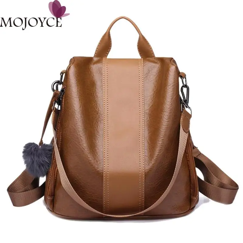 Female Fashion Casual Solid Color Knapsack Women Large Backpacks Girls Retro Big Anti-theft PU Leather Rucksack Shoulder Bags
Female Fashion Casual Solid Color Knapsack Women Large Backpacks Girls Retro Big Anti-theft PU Leather Rucksack Shoulder Bags