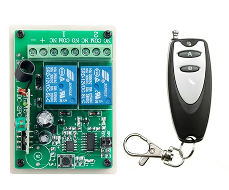 latest DC12V 10A 2CH Remote Control Garage Door RF Wireless Remote Control Switch System 1X Transmitter + 1 X Receiver
latest DC12V 10A 2CH Remote Control Garage Door RF Wireless Remote Control Switch System 1X Transmitter + 1 X Receiver