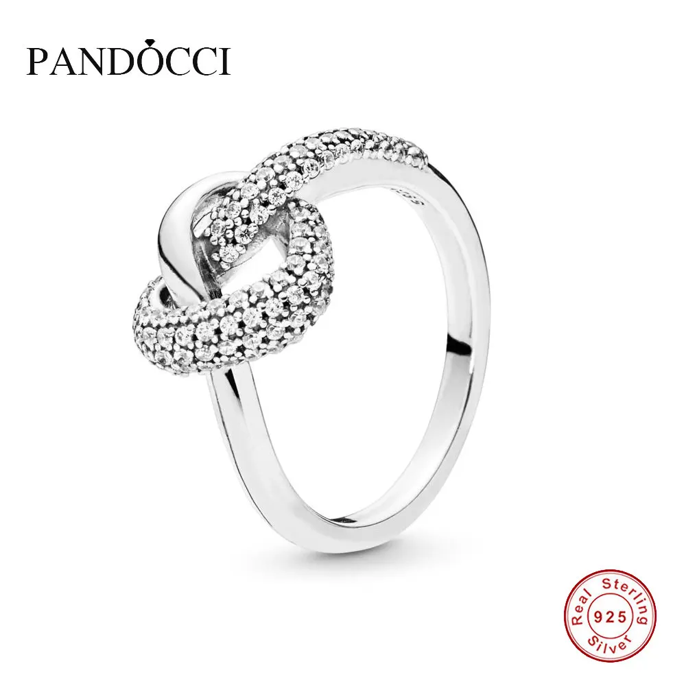 PANDOCCI Ring Knotted Heart Silver Rings For Women Men Anel Feminino 925 Jewelry Sterling Silver Anillos Mujer Hombre Wedding
PANDOCCI Ring Knotted Heart Silver Rings For Women Men Anel Feminino 925 Jewelry Sterling Silver Anillos Mujer Hombre Wedding
