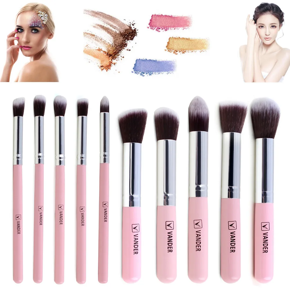 Professional Cosmetic Makeup Tools Brushes 10pcs Pink Brushes Set Powder Eyeshadow Lip Blush Kit Wood Handle Beauty Quality
Professional Cosmetic Makeup Tools Brushes 10pcs Pink Brushes Set Powder Eyeshadow Lip Blush Kit Wood Handle Beauty Quality