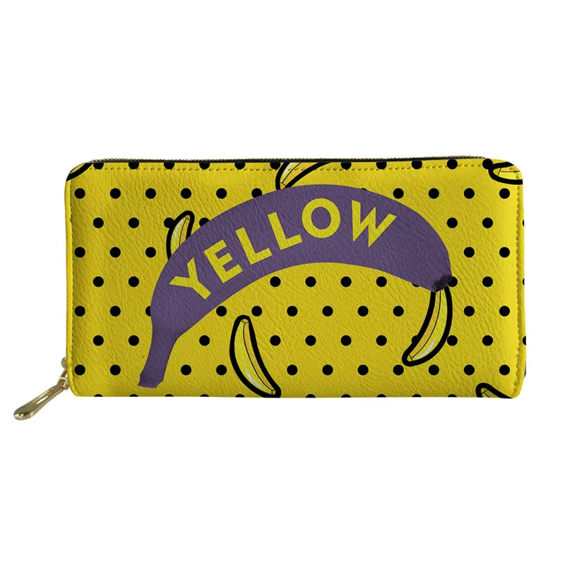 THIKIN Fashion Banana Personality Pattern Long Zipper Women Purse PU Leather Girls Mobile Bag Custom Coin Purse Clutch Monederos
THIKIN Fashion Banana Personality Pattern Long Zipper Women Purse PU Leather Girls Mobile Bag Custom Coin Purse Clutch Monederos