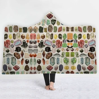 Diamond crystal stone head Hooded Blanket Sherpa Fleece Ocean Blue Wearable plush Throw Blanket on Bed Sofa Thick warm
Diamond crystal stone head Hooded Blanket Sherpa Fleece Ocean Blue Wearable plush Throw Blanket on Bed Sofa Thick warm